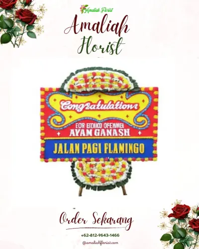 Bunga Papan Congratulation di Grand Jatra Hotel Balikpapan